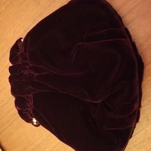 Deep Purple Velvet Handbag